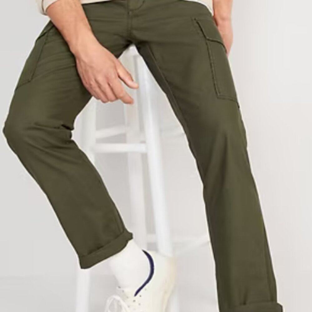 Old Navy Straight Oxford Cargo Pants L